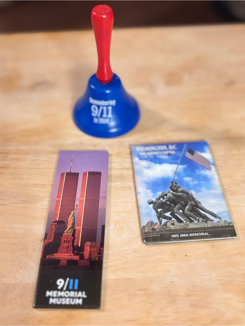 9/11 Memorial Museum Blue and Red Commemorative Bell and Magnets